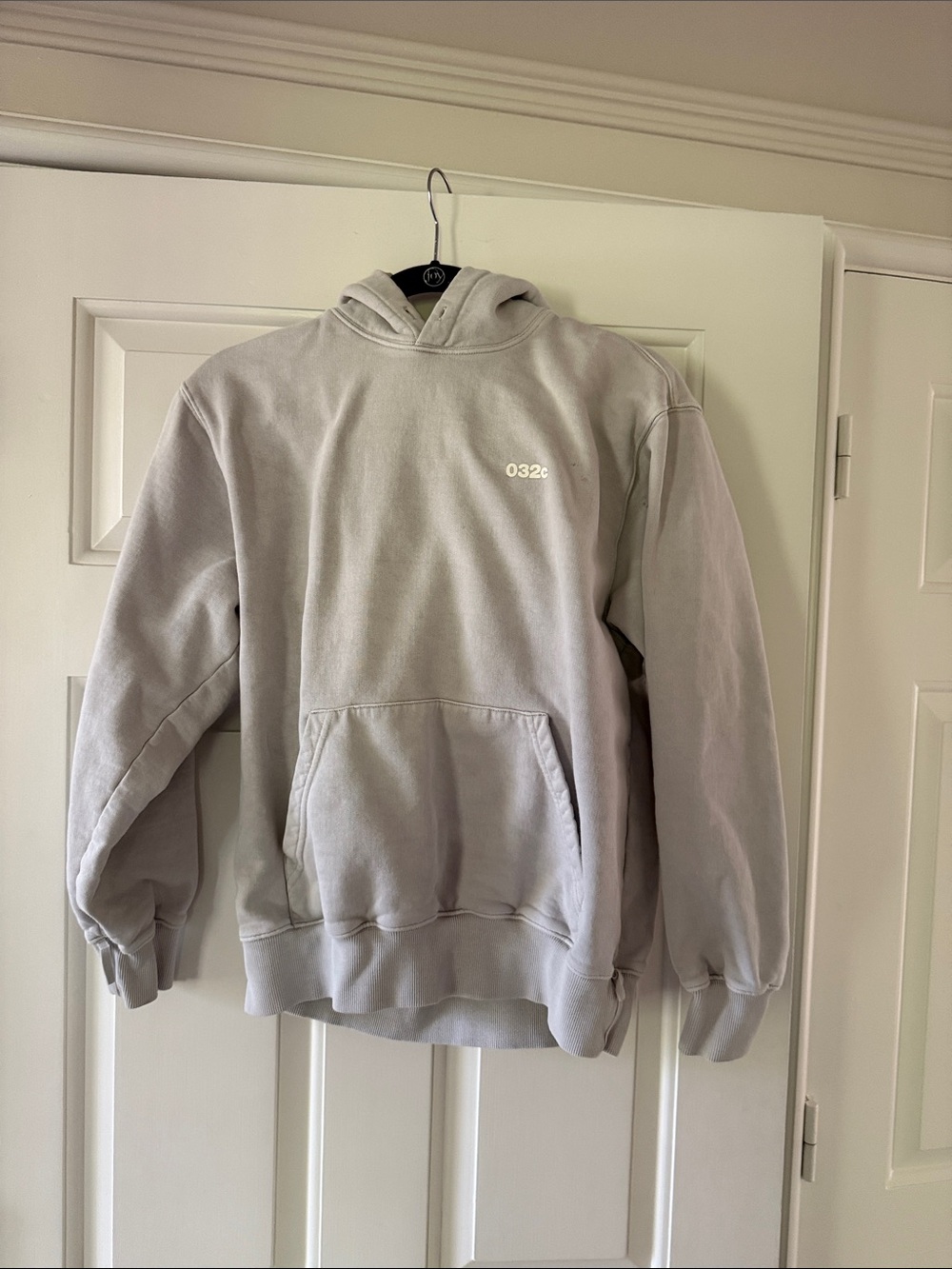 Men's Hooded Sweatshirt in Light Gray